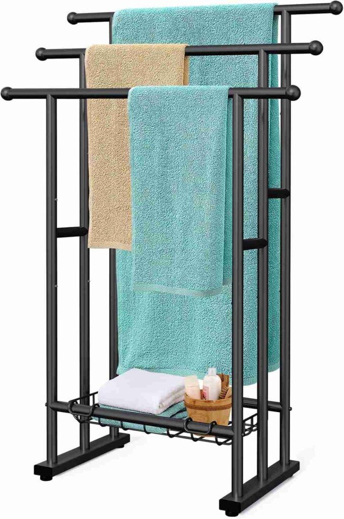 Kayfia 40" H Free Standing Towel Rack