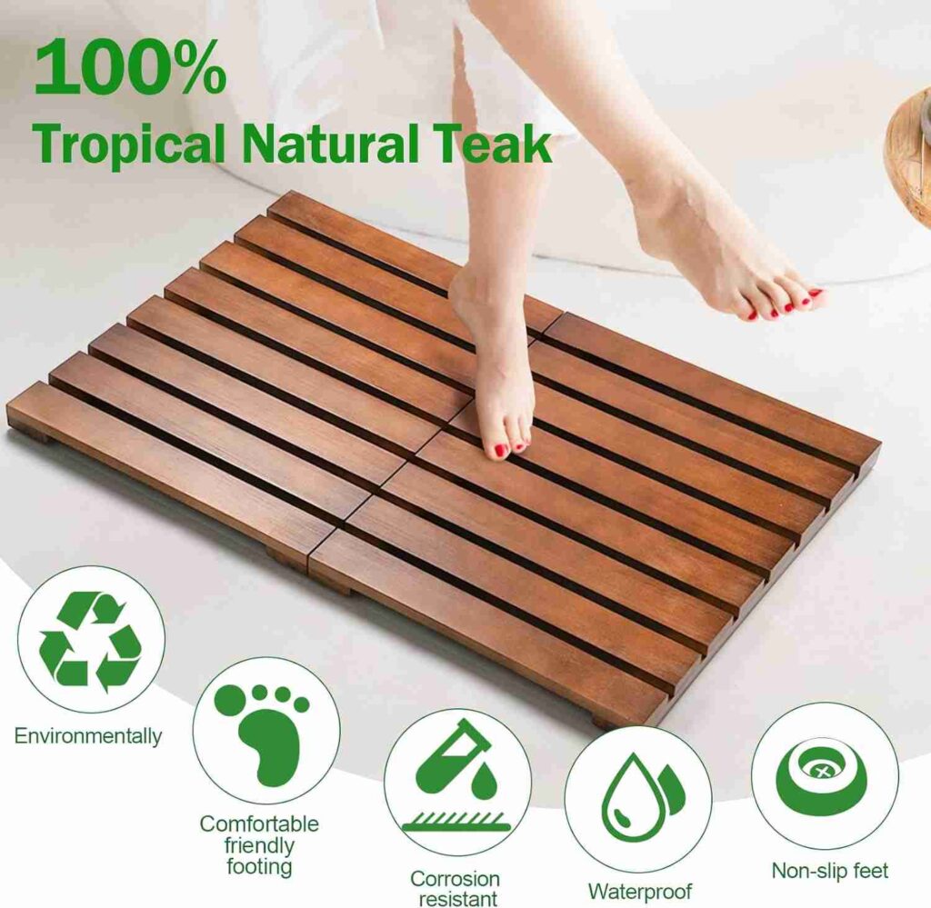 Teak Shower Mat