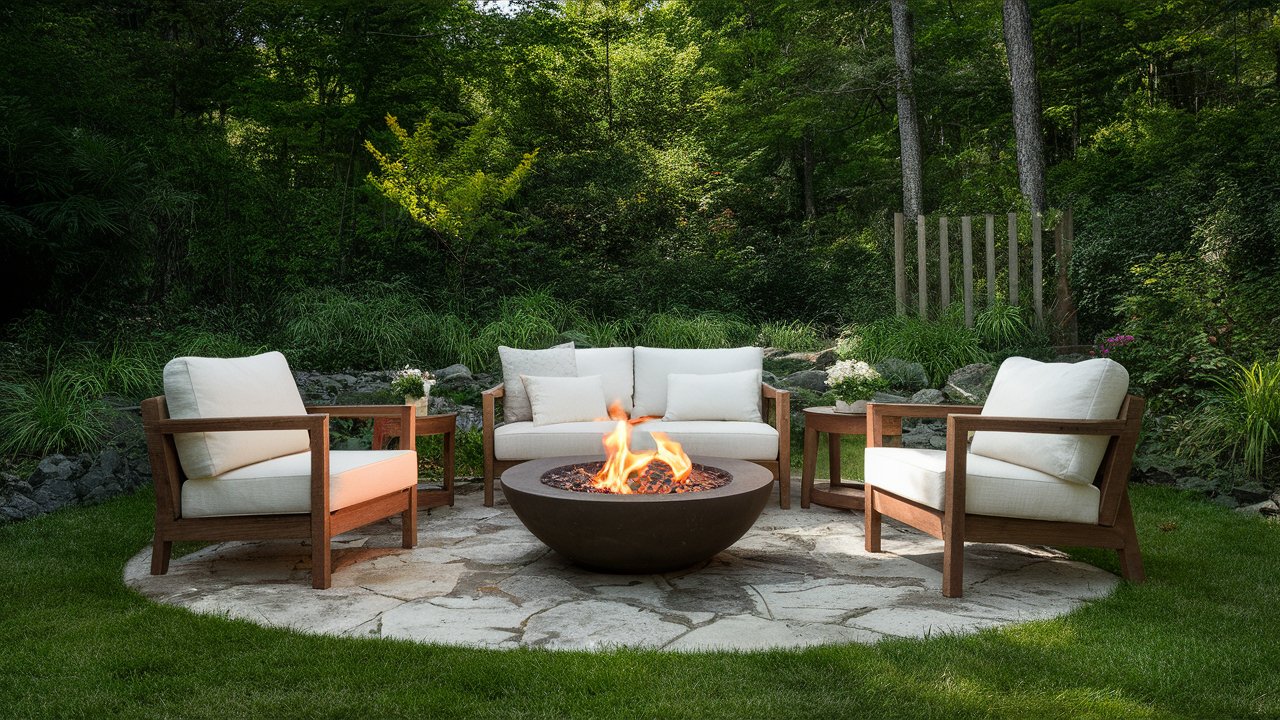 Eco-Friendly Fire Pit Garden